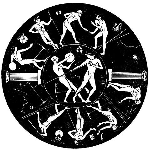 Древнегреческие фрески из истории спорта